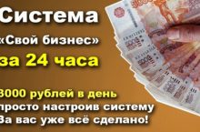 Бизнес за 24 часа от 3000 рублей в день