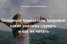 Основные показатели здоровья: какие анализы сдавать  и как их читать