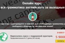 Вся грамматика английского за выходные