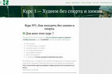 Худеем без спорта и химии