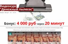 Денежный пылесос 2019