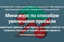 Мини-курс по способам увеличения прибыли