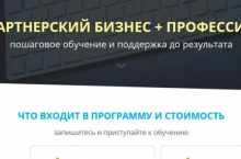 ПАРТНЕРСКИЙ БИЗНЕС + ПРОФЕССИИ